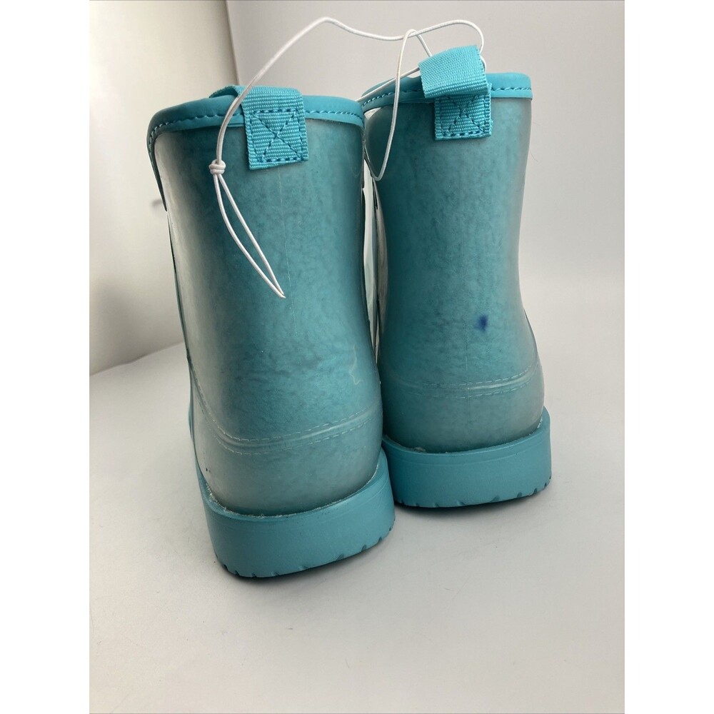 NEW Wonder Nation Girls Faux Sherpa Boots Blue Winter boots KIDS - Size 6 - Picture 3 of 16